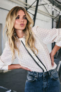 Francisca Dot Lace Shirt 35728 | Off White
