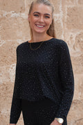 Alma Ls Top | Schwarz Simili