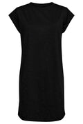 Ulla T-Shirt-Kleid | Schwarz