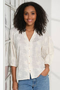 Irische Bluse 2688 | Creme