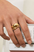 Agnete Kleiner Ring | 925S/GP | Ring aus Emaille