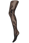 Strumpfhose Spitze 25Ap | Schwarz