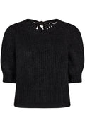 Coralie Bow Rib Knit 32135 | Schwarz
