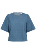 Prism Denim SS Bluse 35777 | Jeansblau