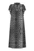 Leo Ss Rüschenkleid 36424 | Dunkelgrau
