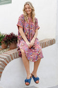 Luna S/S-Kaftan-Tunika | Königliche Beere