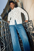 Dara Hera Jeans Lang | Lang Blau