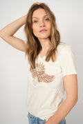Nadine O-Ss Deco Tee | Puderrosa