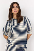 Tini Stripe Kurzarm | C Navy Kombi