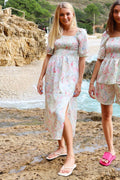 Gro Kleid | Pastell Paisley