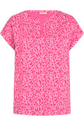 Viva-T-Shirt | Carmine Rose Offwhite