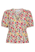 Ester Ss Bluse | Mehrfarbige Blume