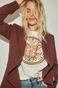 Fiona O-Ss Stickerei T-Shirt | Ekru
