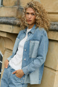 Lydia Block Shirt | Mittelblau