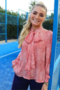 Selina Ls Bluse | Rote Herzen