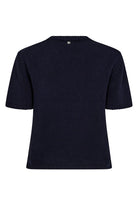 Arin SS Cotton Knit | Maritime Blue | Strik fra Mos Mosh