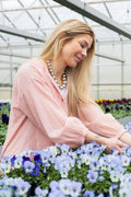 Olga Gestreifte Bluse | Rosa
