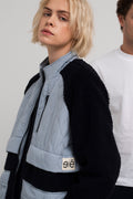 Sadie Loose Jacket | Blocking Ashley Blue Dk Sapphire