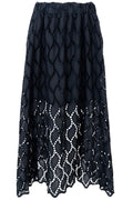 Freya Spitzenrock mit Cut-Out | Schwarz