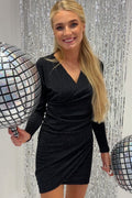 Nuno Ls Wickelkleid | Schwarz