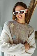 Louisa Pullover 205417 | Silber Nerz Mel Moonbeam Mel
