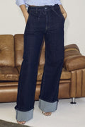 Hubby Reverse Ankle Jeans 31290 | Dunkler Denim