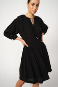 Saria 3/4 Kleid | Schwarz