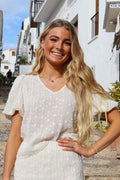 Odessa Ss Bluse | Creme