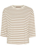 Brooklyn-T-Shirt | Beige/Fango | T-Shirt von Marta du Chateau