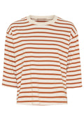 Brooklyn-T-Shirt | Beige/Rost | T-Shirt von Marta du Chateau