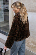 Melodie Leo Kunstpelzjacke | Dunkelbraun