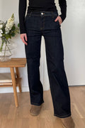 Nora Jeans | Roher blauer Denim