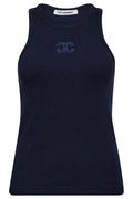 Sahara Stickerei Tank Top 33151 | Marineblau