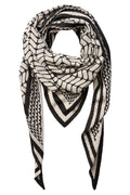 Trinity Schal | Creme Schwarz