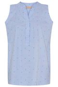Solvej Top 6287 | Himmelblauer Druck
