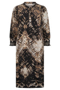 Aby Kleid | Schwarz mit Bimsstein