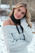 Jane Strickbluse | Hellgrau Mel