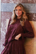 Ebba S Voilebluse | Burgund