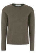 Srmarla O-Ausschnitt Rollrand Strick Sr219-208 | Morel Melange