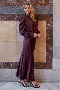 Vicky Schwerer Satinrock 159588 | Burgund