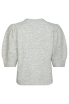 Trudy Deco Knit Cardigan | Light Grey Melange | Strik fra Neo Noir