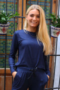 Alma Ls Top | Marineblaues Lala