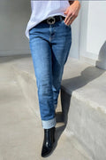 Stella Straight Jeans Knöchel | Blau