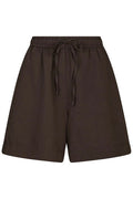 Shala Leinenshorts | Dunkelbraun