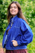 Ray Jeans Jacke | Deni Mittelblau