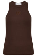 Sahara Stickerei Tank Top 33151 | Mokka