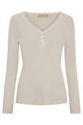 Calista Ls Tee | Beige