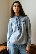 Justine Jeanshemd | Hellblau