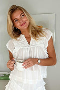 Jayla S Voile Top | Weiß
