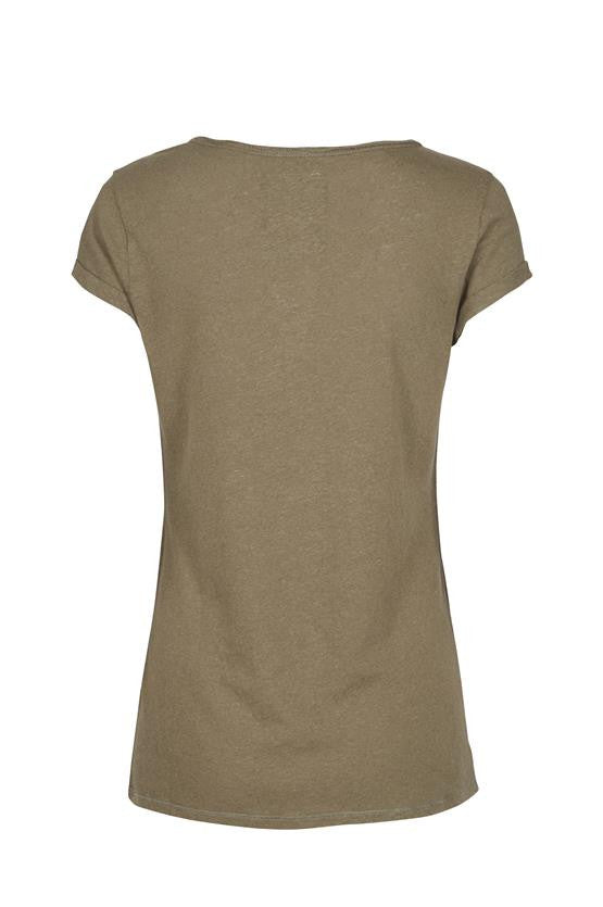 Troy Tee (Army) - T-shirt fra Mos Mosh -  Mos Mosh - Lisen.dk